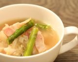 電子レンジで簡単！アスパラ玉ねぎスープ作り方10写真