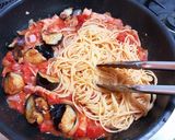 【本格的】揚ナスとベーコンのアラビアータ作り方6写真