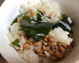 納豆とワカメのご飯作り方2写真
