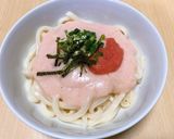 簡単♪レンジで作る明太子うどん作り方3写真