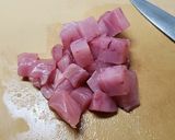 マグロと新玉ねぎのドレッシング和え作り方1写真