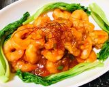 今日の夜ご飯・エビチリメイン肉団子スープ作り方7写真