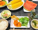 今日の夜ご飯・エビチリメイン肉団子スープ作り方8写真