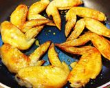 鶏手羽先のガリマヨ醤油あんかけ焼き。作り方4写真