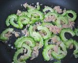 簡単◎ゴーヤとツナのスパゲティ作り方4写真