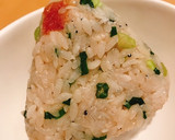 しらすねぎシソ梅！和風だし味おにぎり♡作り方6写真