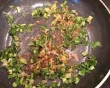 カブの葉とかつお節のごま油炒め作り方3写真