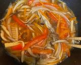 簡単!きのこと野菜の甘酢あんかけ~豆腐~作り方5写真