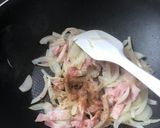 ベーコンエッグのパスタ作り方4写真