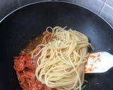 ベーコンエッグのパスタ作り方6写真
