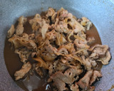 豚の生姜焼き（赤みず菜ソースがけ）作り方2写真