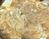 残りのうどんスープを使った麻婆豆腐スープ作り方3写真