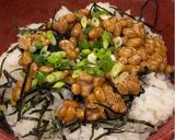 生桜えびと納豆のスタミナ丼作り方4写真