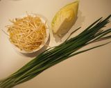 もやしとにらの炒め物@倉敷市学校給食作り方1写真