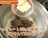 コオロギ粉とミルワームのチョコケーキ作り方2写真
