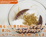 コオロギ粉とミルワームのチョコケーキ作り方5写真