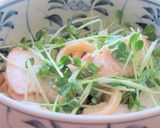 鶏むね肉ときゅうりの梅マヨサラダうどん作り方4写真