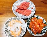 赤みず菜の生春巻き作り方1写真