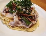 *ミネストローネで*冷製スープパスタ*作り方3写真
