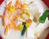 豆腐のミルクスープ作り方5写真