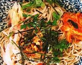 納豆薬味蕎麦と焼きおにぎらず作り方4写真