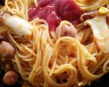 米粉パスタのクリーミーナポリタン作り方4写真