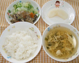 保育園給食★なすと豚肉のみそ炒め作り方6写真