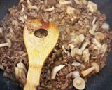 挽肉で豪華に♥️絶品★挽肉ステーキピラフ作り方4写真