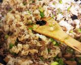 挽肉で豪華に♥️絶品★挽肉ステーキピラフ作り方6写真