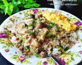 挽肉で豪華に♥️絶品★挽肉ステーキピラフ作り方8写真