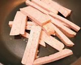 カリーノケールと新じゃが炒めスパム入り作り方3写真