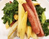 カリーノケールと新じゃが炒めスパム入り作り方7写真