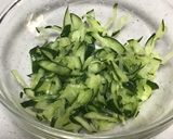 弁当♡簡単♡ササミとキュウリの和え物作り方4写真