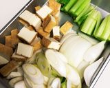 小松菜と厚揚げのお味噌汁作り方1写真