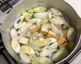 小松菜と厚揚げのお味噌汁作り方2写真