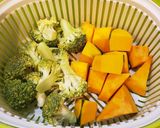 かぼちゃとブロッコリーのレモンマヨサラダ作り方1写真