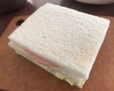 卵とハムとキュウリのサンドイッチ作り方7写真