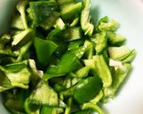 全てレンジ胸肉なす南蛮漬け味青椒肉絲風作り方1写真