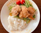 揚げずに作るジューシー唐揚げ　胡椒醤油味作り方5写真