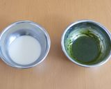 夏にぴったり☆抹茶＆ミルク寒天作り方2写真