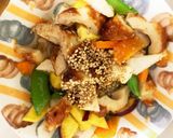 全てレンジ蜂蜜ごま味噌味竹輪青椒肉絲風作り方17写真