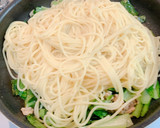 小松菜とツナと麺つゆで簡単和風パスタ作り方6写真