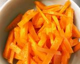 レンジ梅干しカレー豚こまのせドーム蒸し作り方3写真