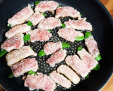 絹さや巻き巻きポークカツマヨカレーソース作り方3写真