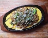 鉄板オム焼きそば♫作り方1写真