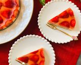 苺ゼリーのレアチーズケーキ作り方14写真