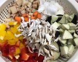 ゴロゴロ野菜と鶏肉の食べるトマトスープ作り方1写真