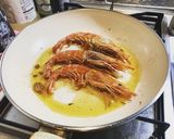 赤エビのトマトクリームパスタ作り方2写真