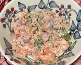 鮪とサーモンの3色丼作り方2写真