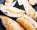 おうち居酒屋♪ささみのたらこ挟み焼き作り方6写真